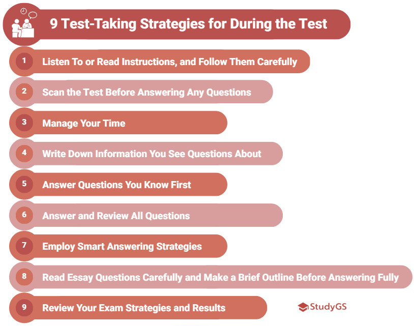 9 Test-Taking Strategies for During the Test