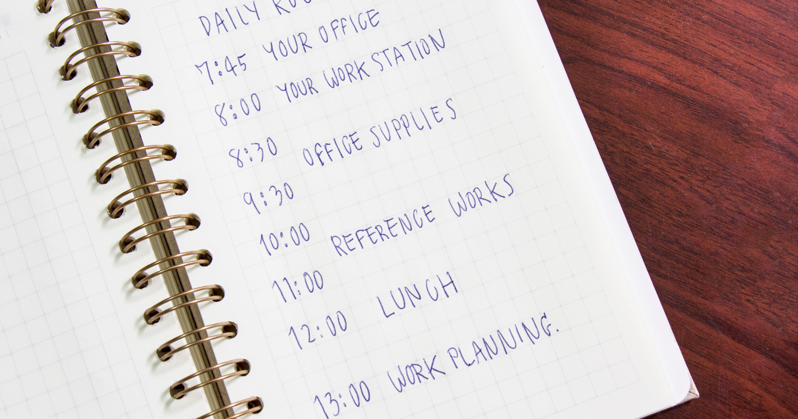 a productive daily schedule